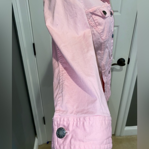 VINTAGE PINK CHRISTOPHER & BANKS WOMENS BUTTON UP - Picture 6 of 7